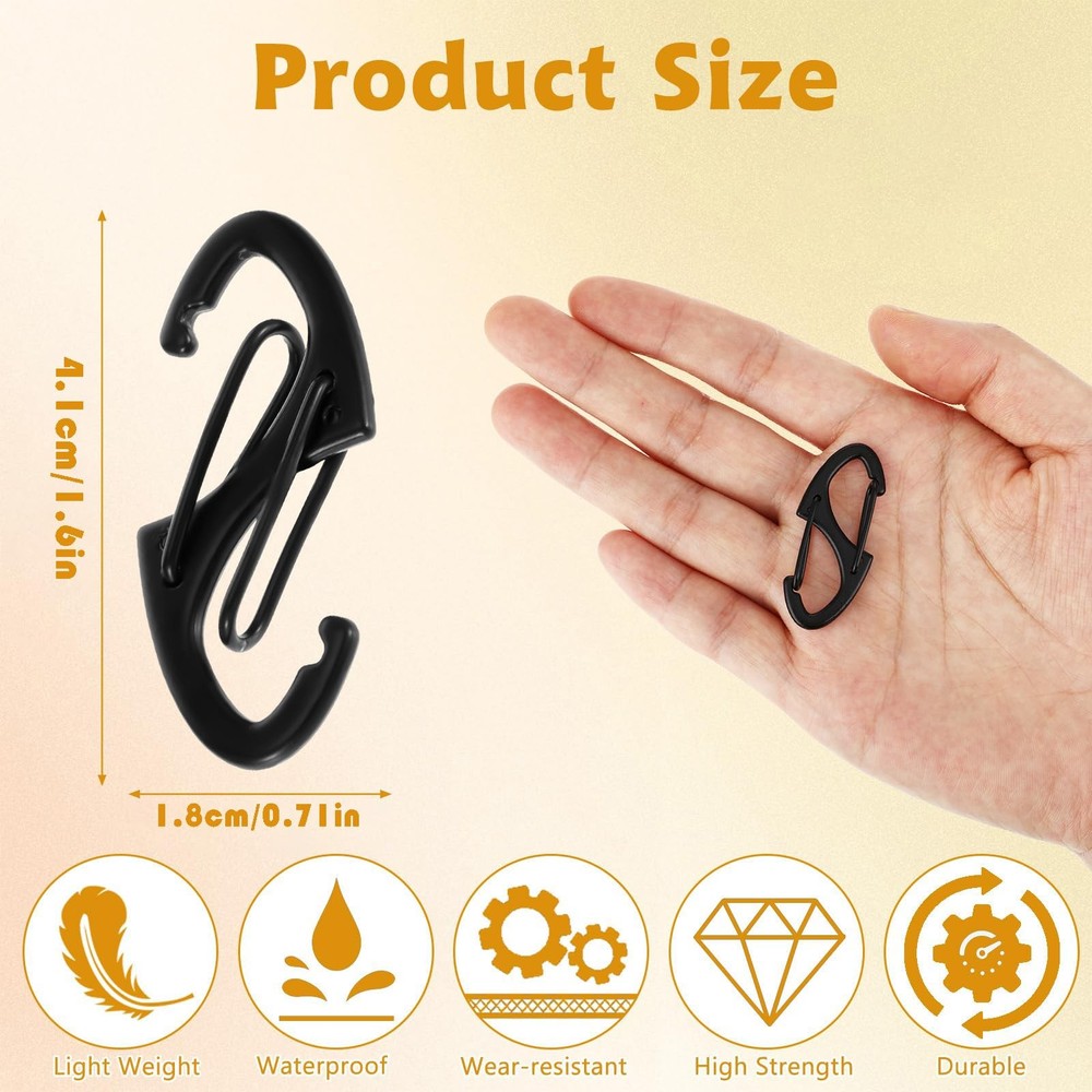 9Pcs Zipper Clip Theft Deterrent, Double Opening Lock Zipper Pull Replacement...