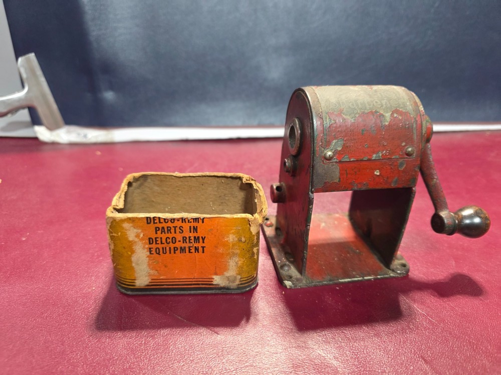 Antique 1920s "Wizard" Pencil Sharpener, Automatic Pencil Sharpening Co, Chicago