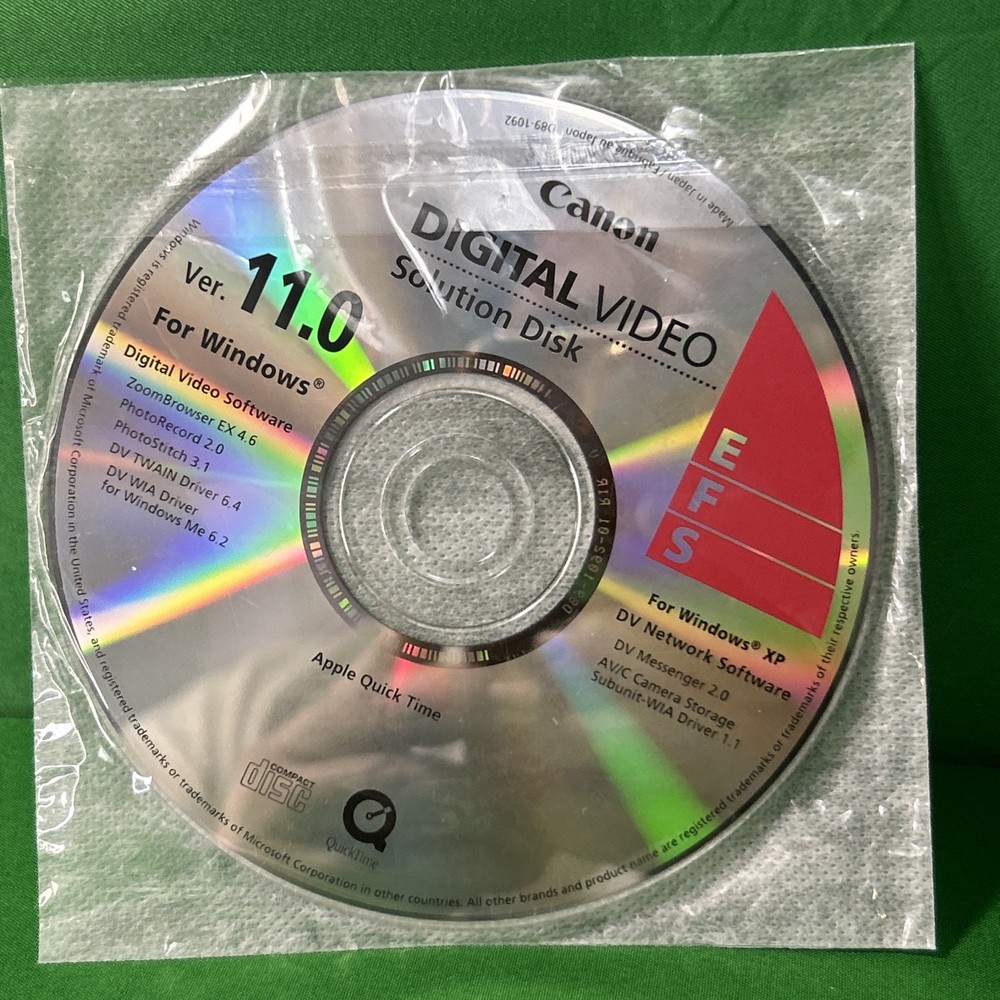 CANON Digital Camera Solution Disk Ver. 17.1/17.2 Mac/Windows CD-ROM DISCS ONLY