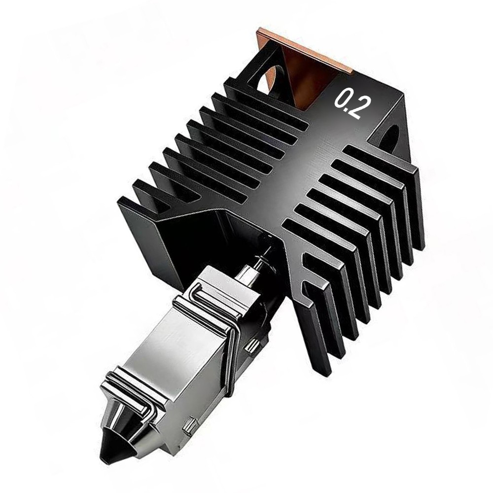 2-High Flowrate 3D Printer Hotend Kit Ceramic Block 0.2mm For Snapmaker U1