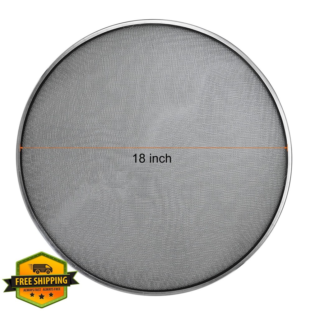 MECCANIXITY 18" Mesh Drum Head Black Double Layer Mute