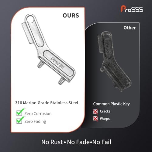 Marine Stainless Steel Deck Fill Key