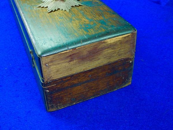 German 19 Cent Franco-Prussian War Presentation Sword Empty Wood Box Case Order