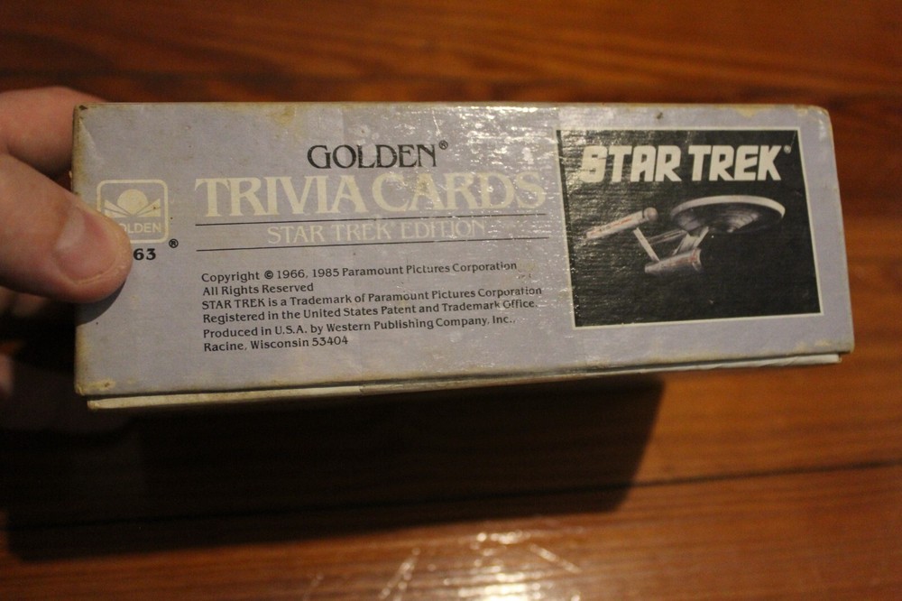 Star Trek Golden Trivia Cards--Read Description