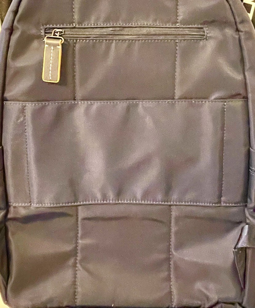 CARAA Apartment Blue Nylon Medium Backpack Zippers Padded Adjustable Straps