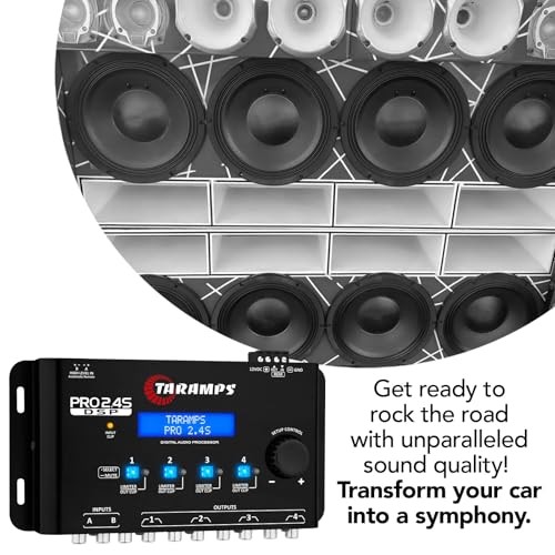 Pro 2.4S DSP Crossover full Digital Signal Processor and Equalizer with Black