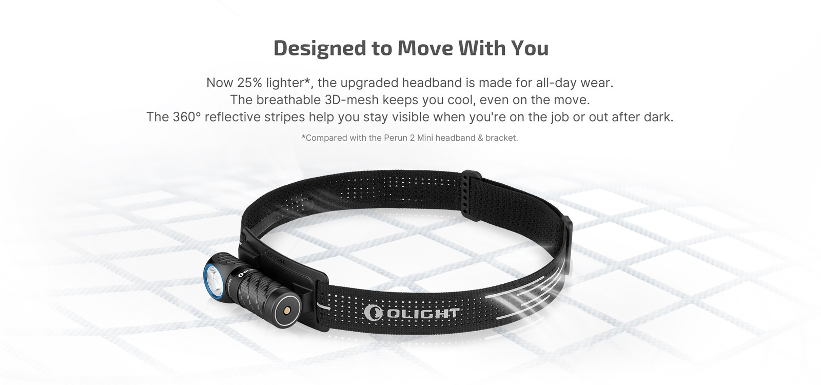 Olight Perun 3 Mini 1250 Lumen Compact Right-Angle Headlamp