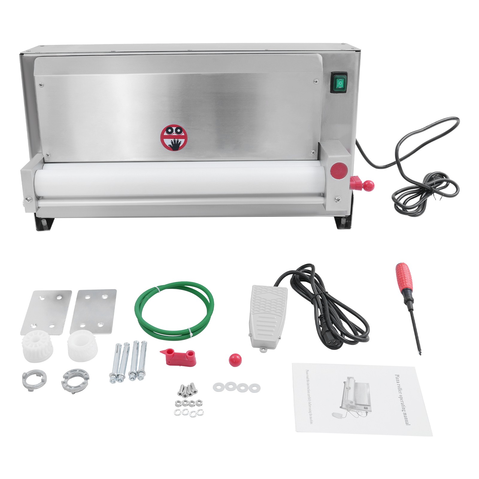 3-18" Commercial Electric Pizza Dough Roller Sheeter Pastry Press Making Machine