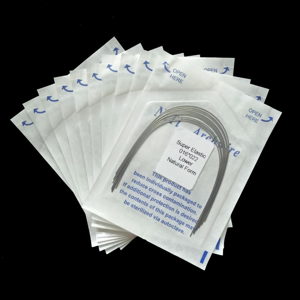 10 Packs Dental Ortho Super Elastic Niti Rectangular Arch Wire Upper + Lower