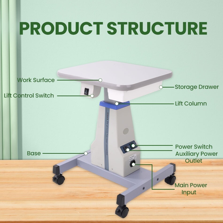 High-quality ophthalmic motorized lifting tables for medical instruments