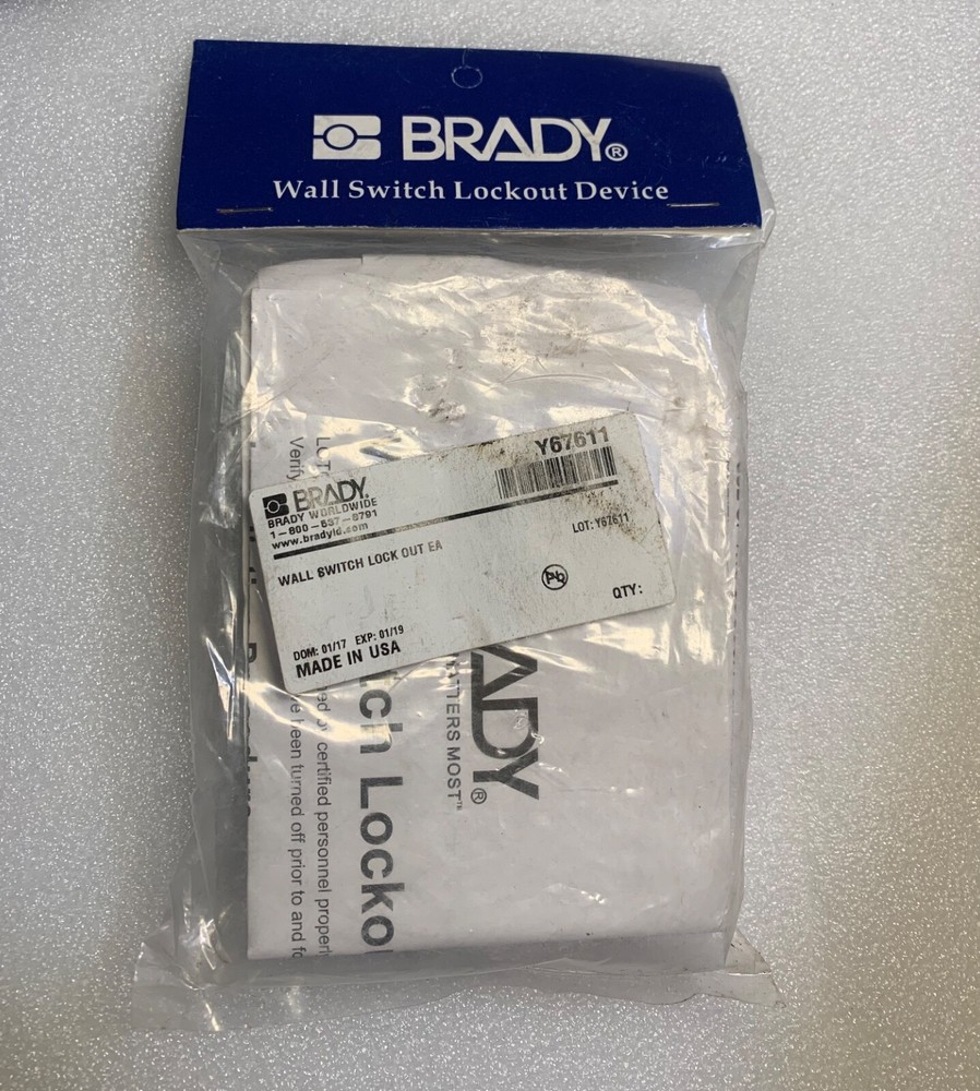 BRADY Wall Switch Lockout 65392 (Y67611) (B324)