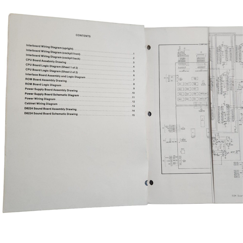 Williams SINI STAR Drawing Set W/Schematics 1983 Williams