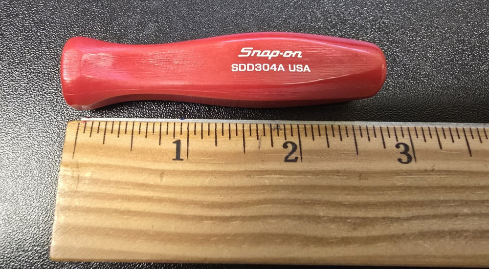 Snap-on ™ NEW RED MINI Hard Plastic Handle For Flat Screwdriver SDD304A