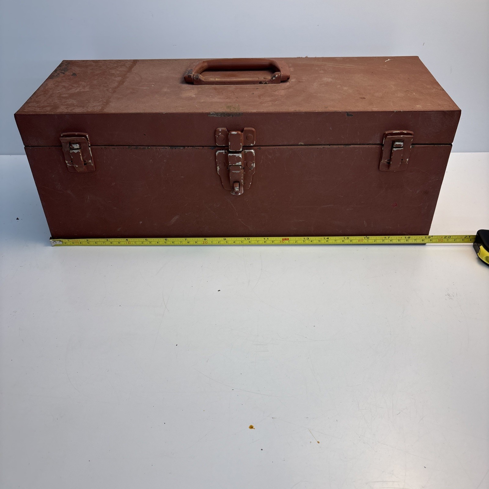 Vintage Kennedy S 19-035276 Metal Toolbox Chest Made in USA