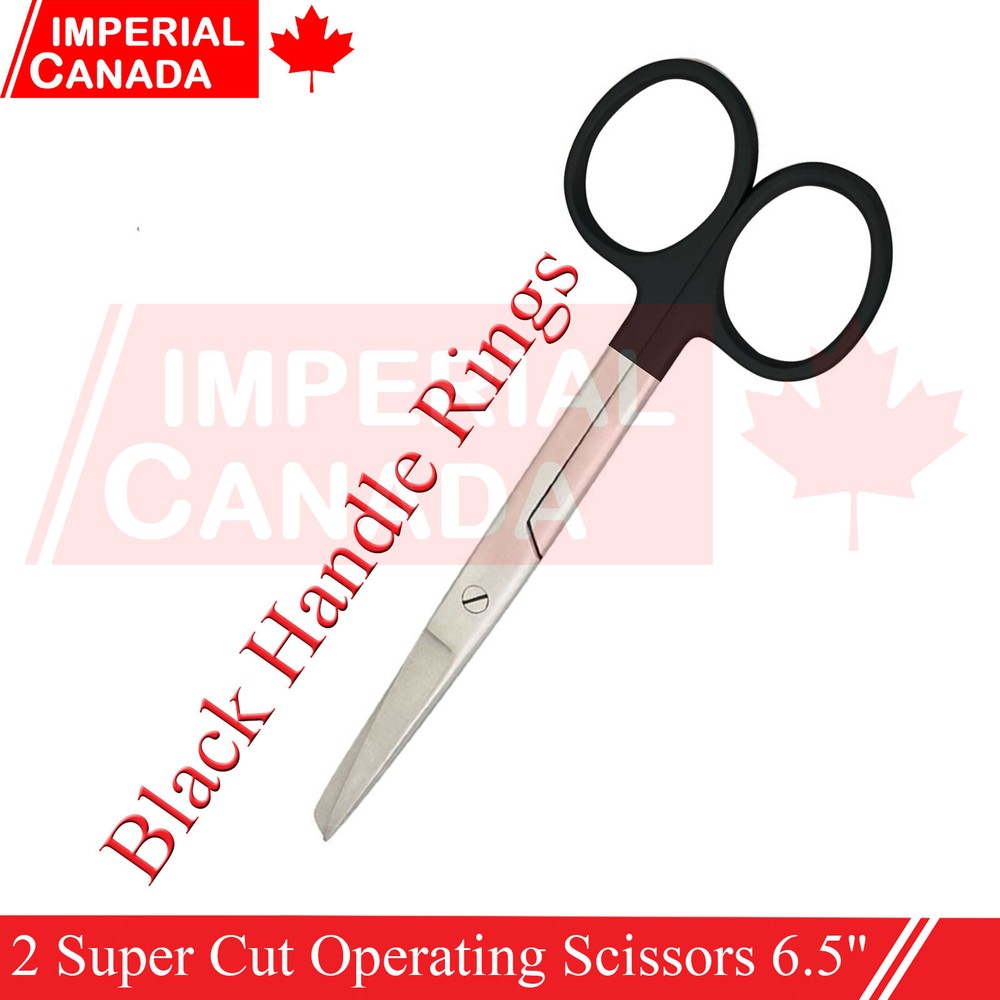2 Pcs Supercut Operating Scissors 6.5" Straight Very Sharp Surgical Germ DS-2025