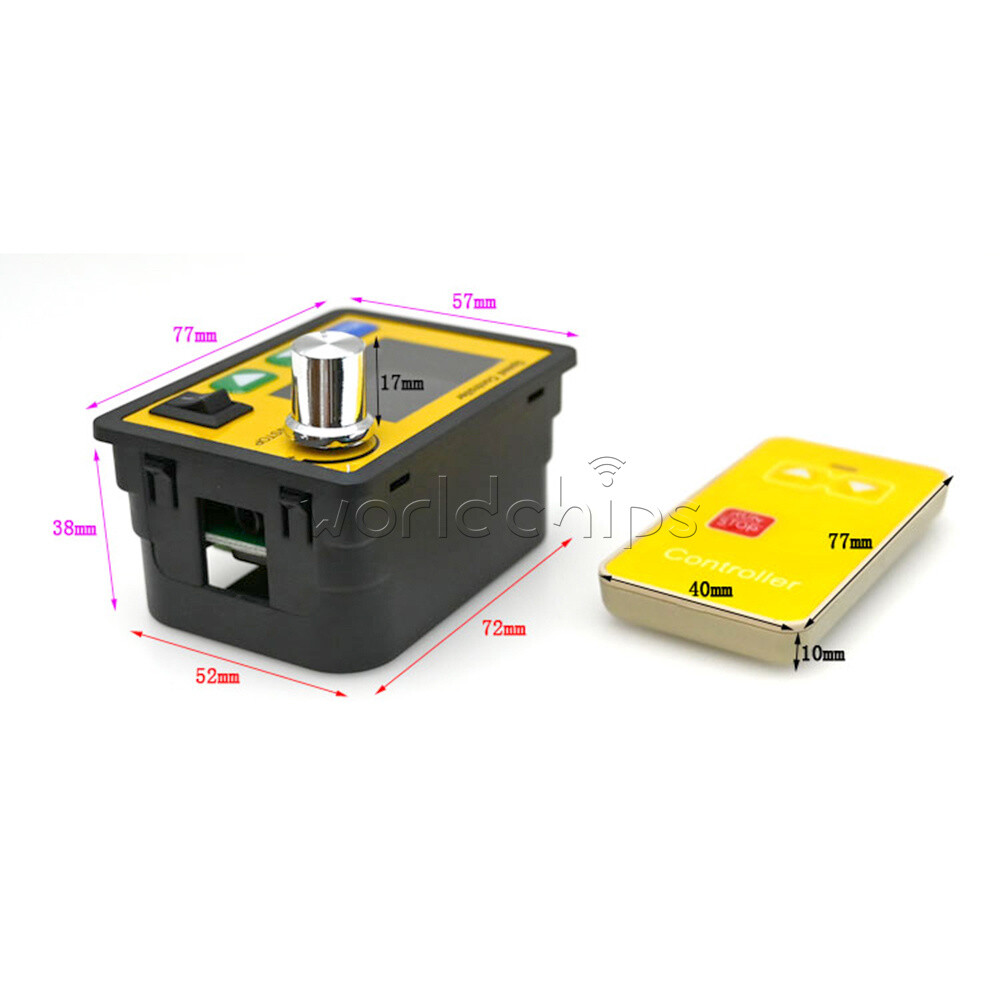 DC6-55V 30A Brush Motor Speed Controller LCD Digital Wireless Remote Control DIY