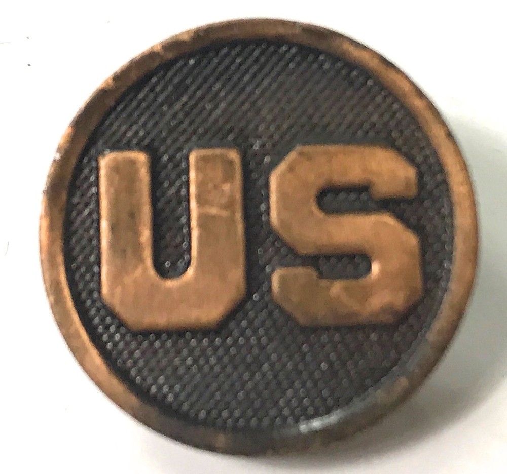 WWI US ARMY INFANTRY TUNIC JACKET US COLLAR DISC