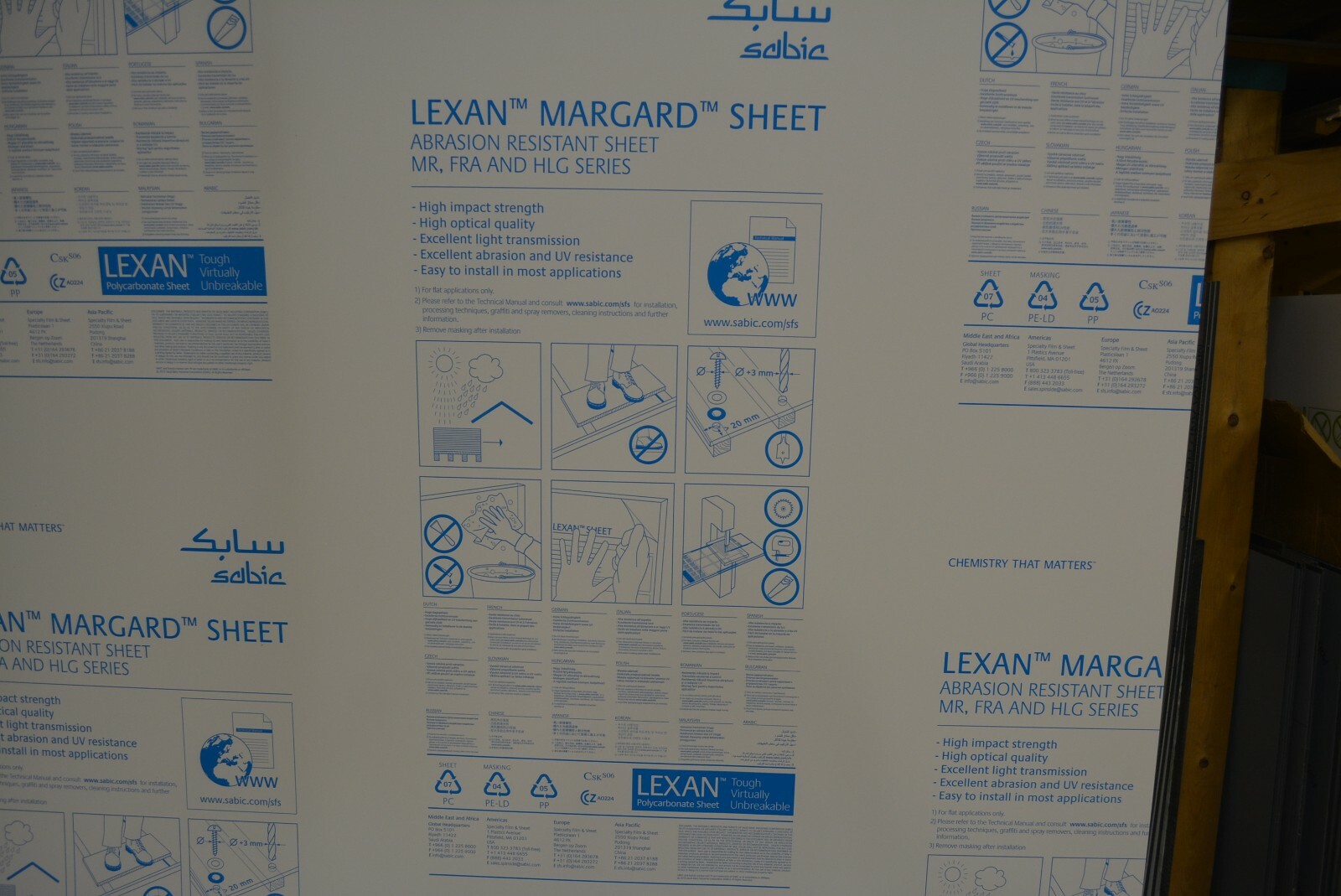 MR10 Lexan 3/16" Clear Sheet CHOOSE A SIZE