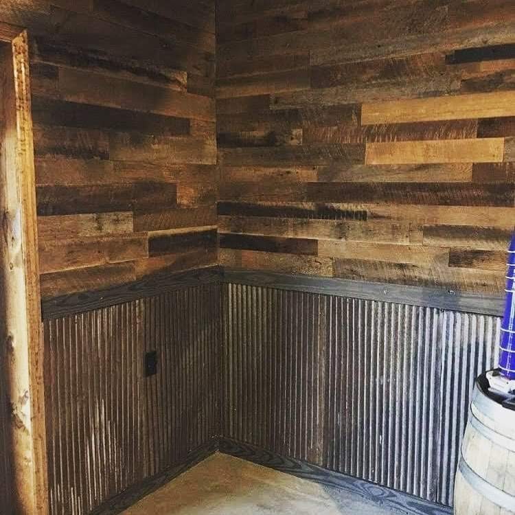 5 pcs 3' x 2' Rustic Reclaimed Corrugated Sheets Barn Roofing Metal Tin Basement