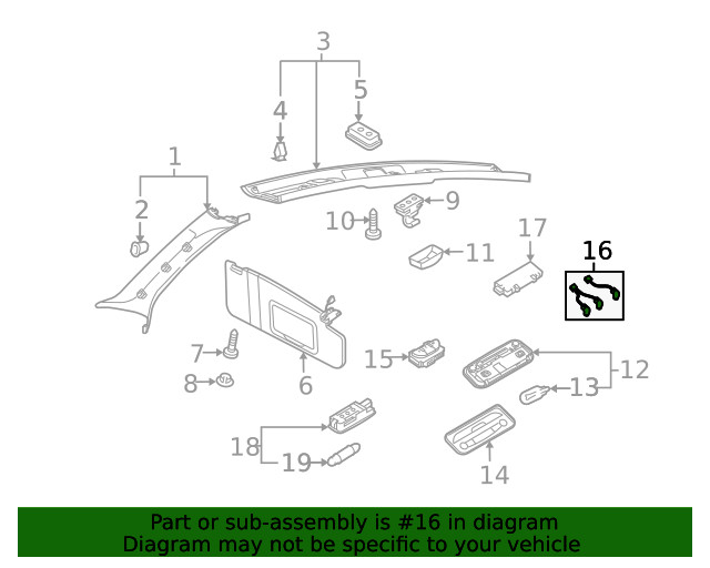 Genuine Audi Navigation Microphone 8J1-035-711-E