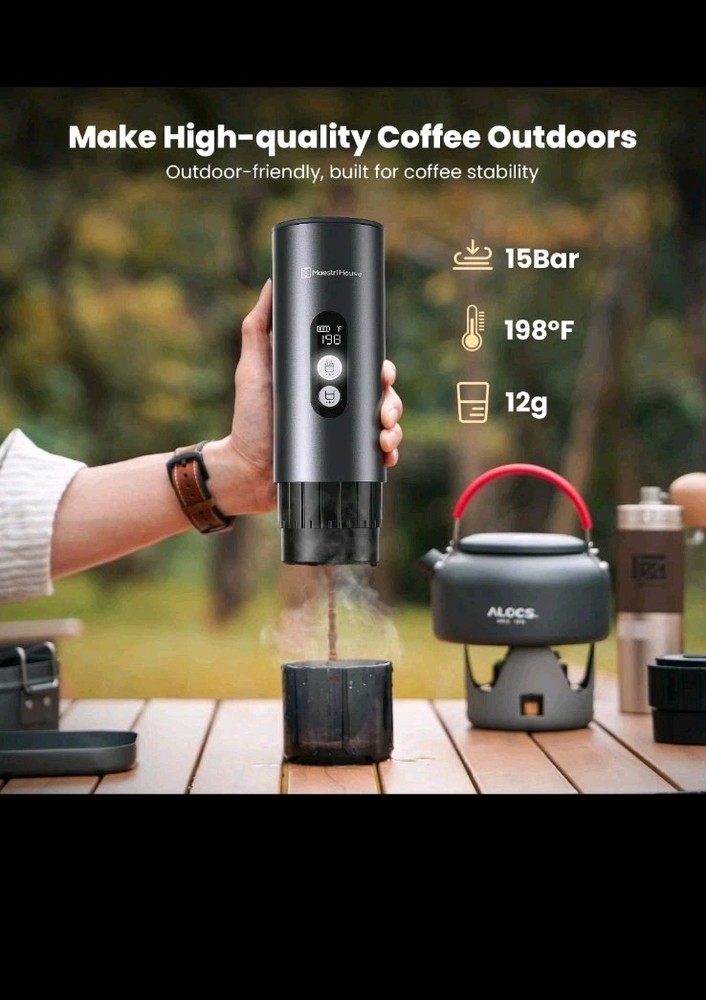 Portable Espresso Machine, Mini Espresso Maker, Self Heating Coffee Maker Compa