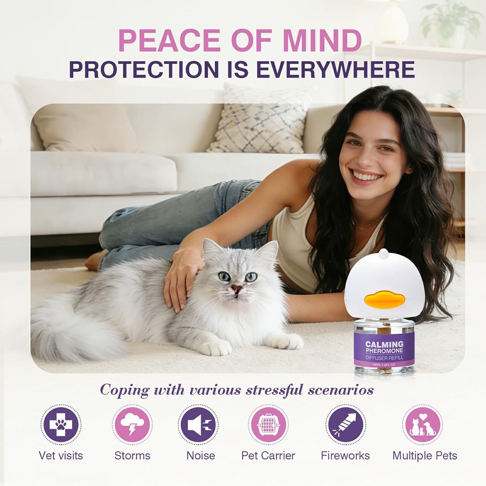 Cat Calming Pheromone Diffuser Effectively Relieve Anxiety Stress Cat Calming Di