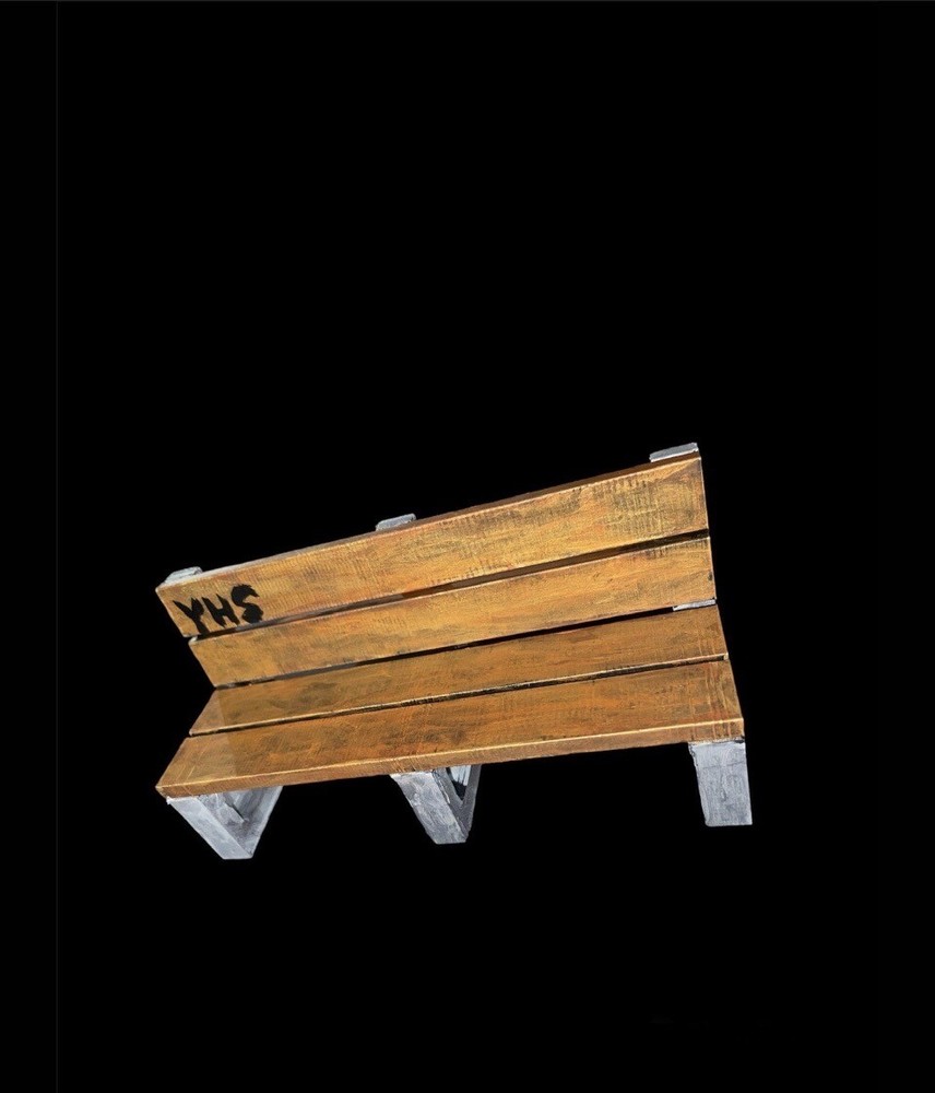 Rustic Hand painted Bench Fingerboard Obstacle