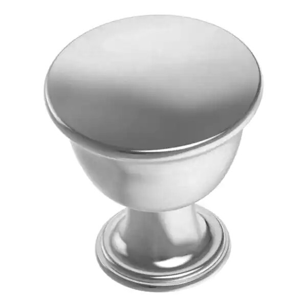 (12 Pack) 1-1/8" Foundation Knob Polished Chrome
