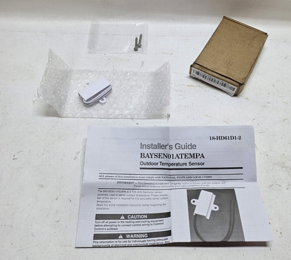 Trane BAYSEN01ATEMPAA Temperature Outdoor Sensor Wired