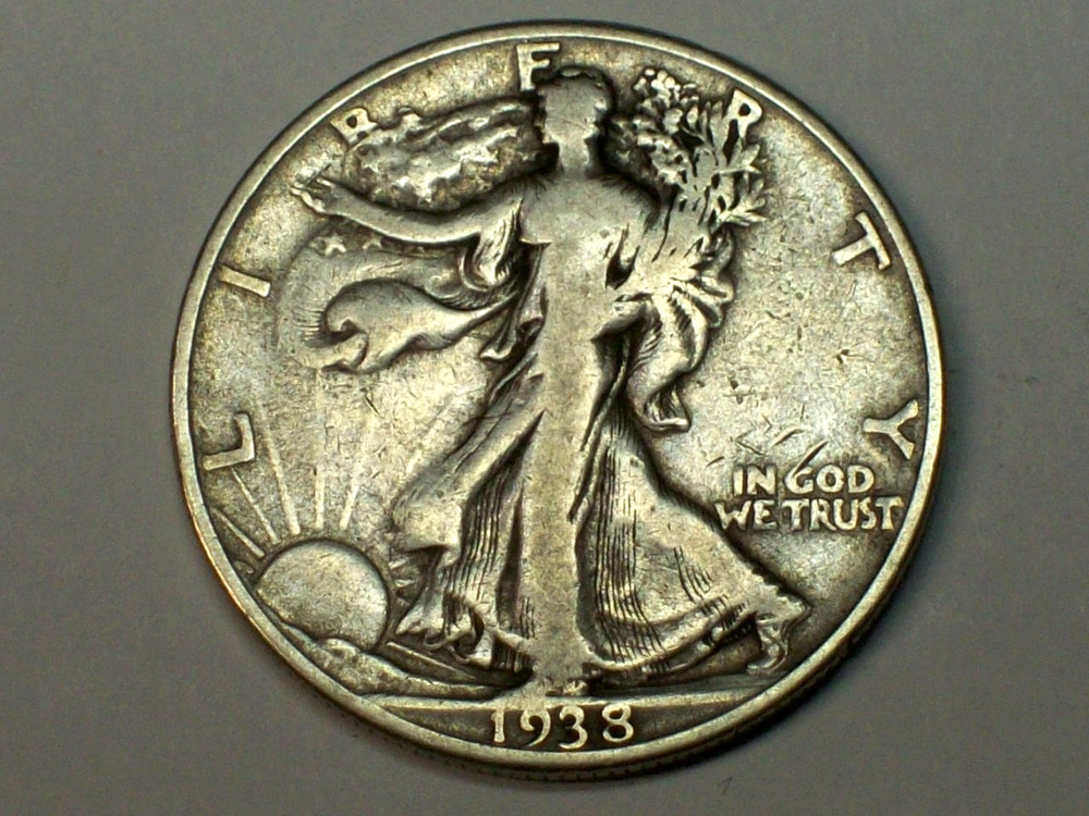 1938-D Walking Liberty Half Dollar   VG       SN8413
