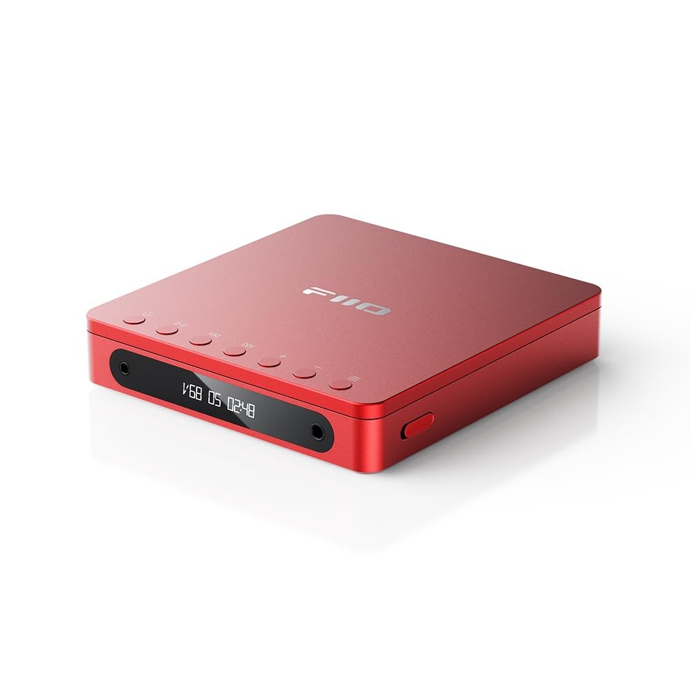 FiiO DM13 Multifunctional Portable Stereo CD Player with Bluetooth (Red)