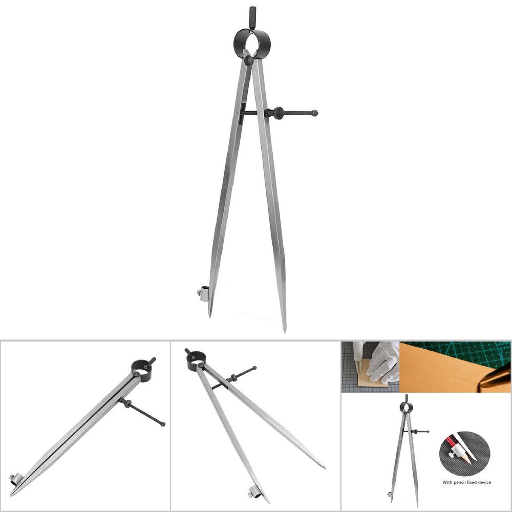 Wing Divider Gauge Carbon Steel Adjustable Angle Lockable Scribing Tool For