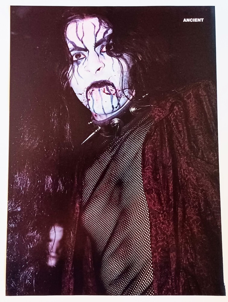 ANCIENT~LORD KAIAPHAS~1998 POSTER~FULL PAGE MAGAZINE PINUP CLIPPING~BLACK METAL