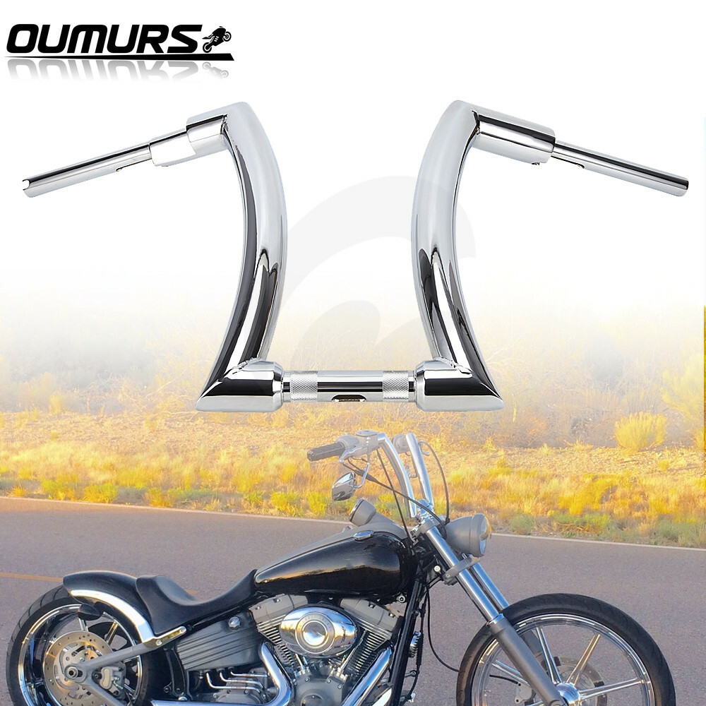DNA MONSTER 16'' Rise Ape Hanger Fat Bars 2" Handlebar For Harley Fatboy Softail