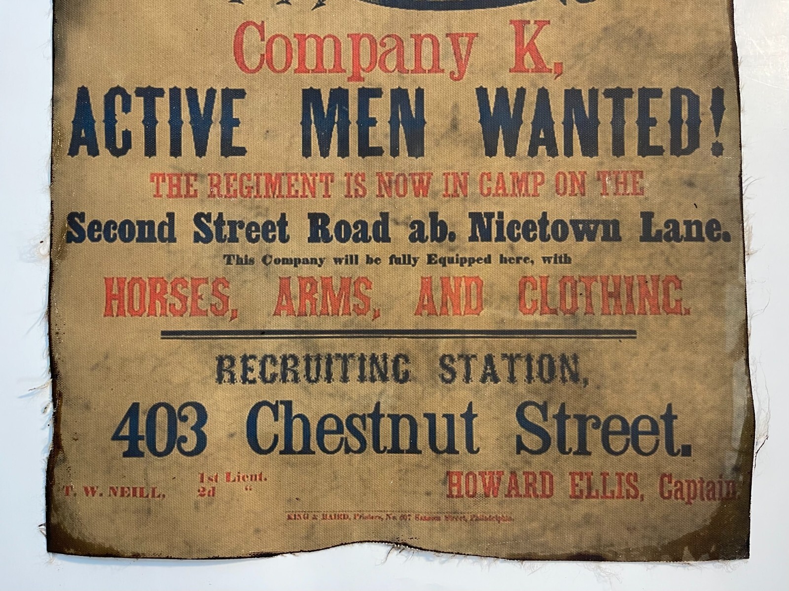 Military Poster Canvas Print American Civil War Art History Replica Enlistment