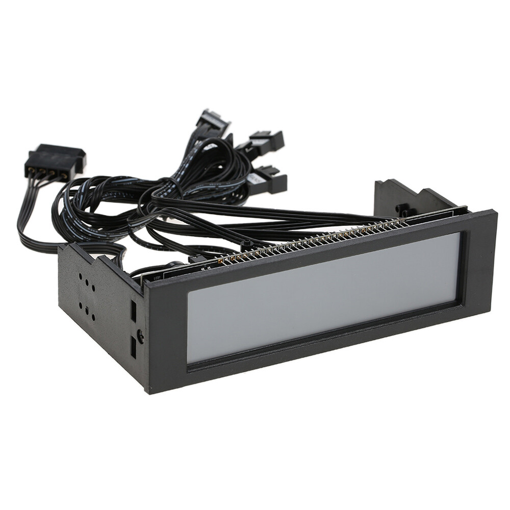 5.25 inch PC Bay LCD Front Panel Temperature Sensor Controller 5 Channel O0W0