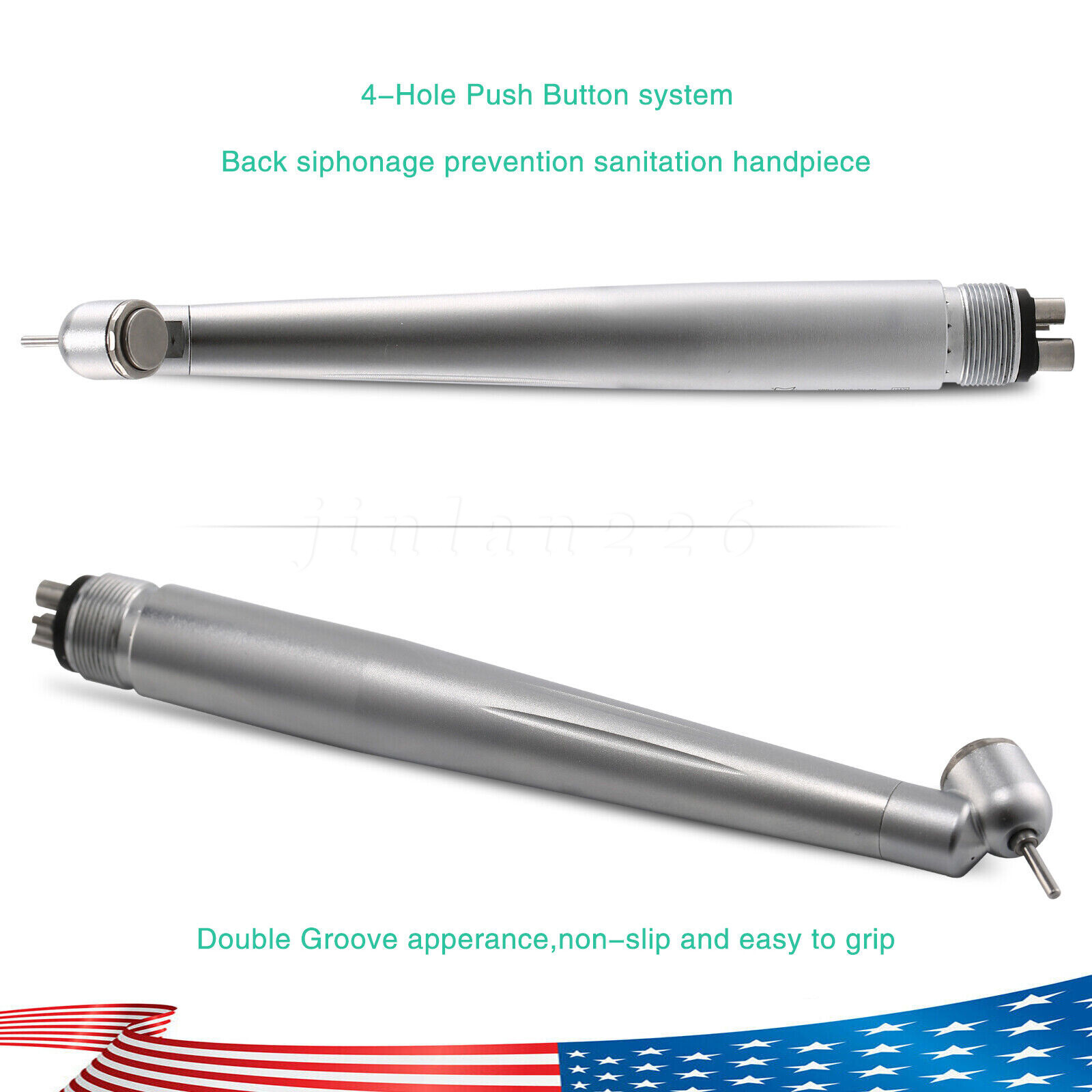 Yabang Dental 45 Degree Surgical High Speed Handpiece Push Button 4Hole 1-10 pcs