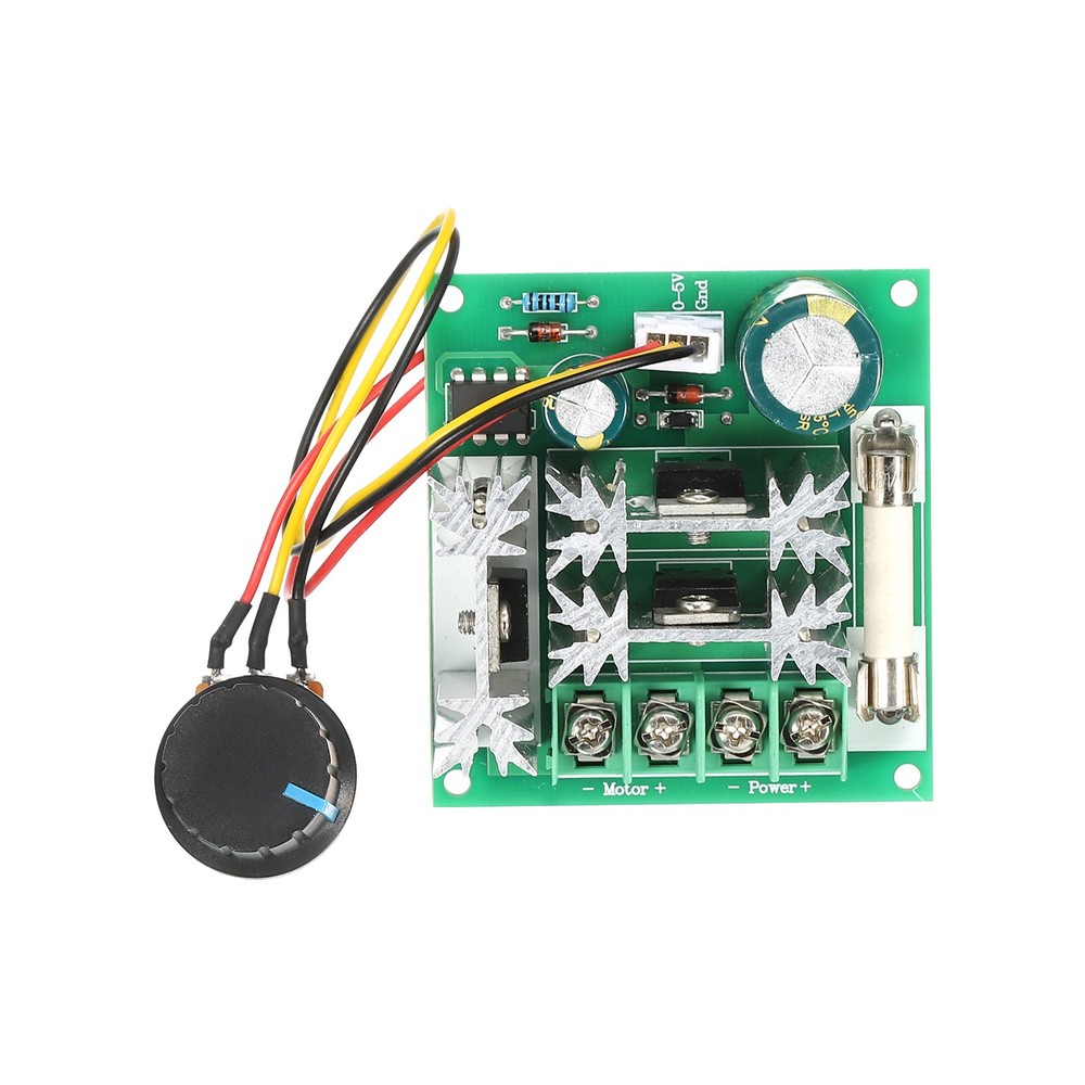 DC 6-90V 15A Motor Speed Controller Pulse Width Modulation Regulator with Fuse