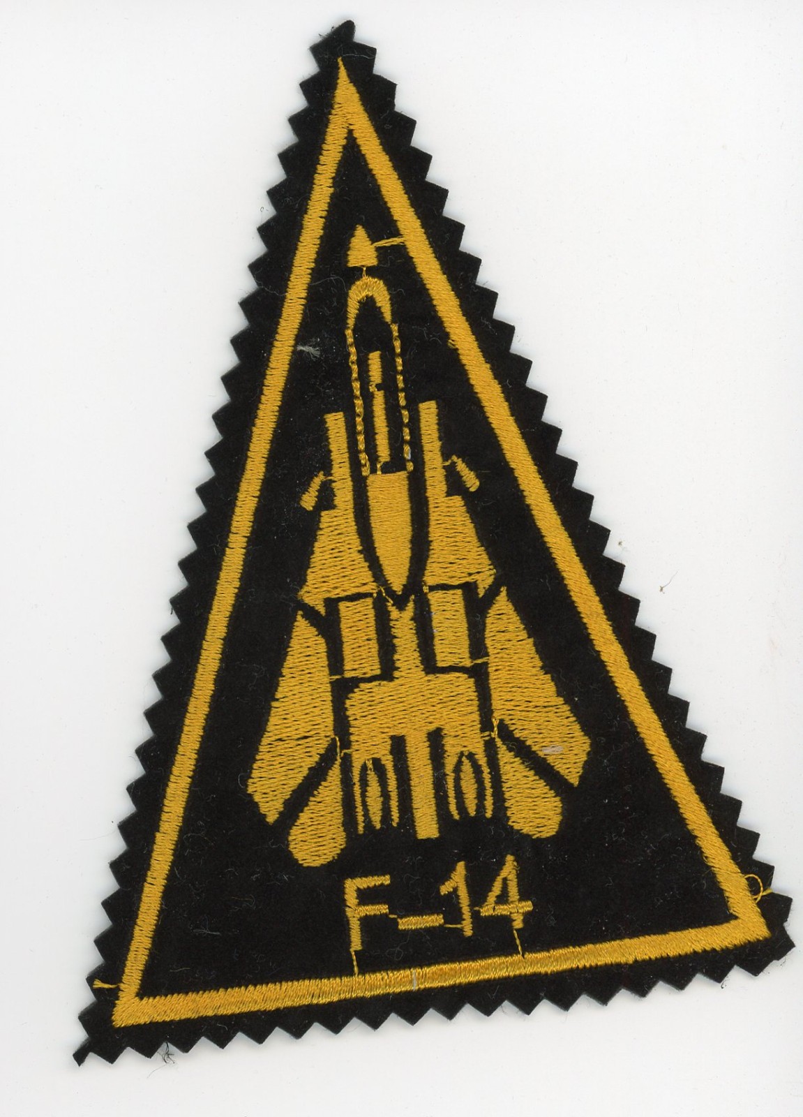 PATCH IRAN IRIAAF F-14 TOMCAT TRIANGLE BLACK SEW ON PARCHE