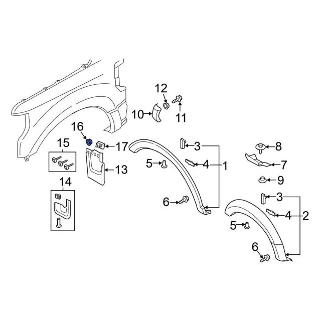 Genuine Center High Mount Stop Light Nut W718256-S300