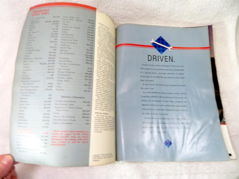 1989 1990 MAC Tools Product Catalog Automotive Tools