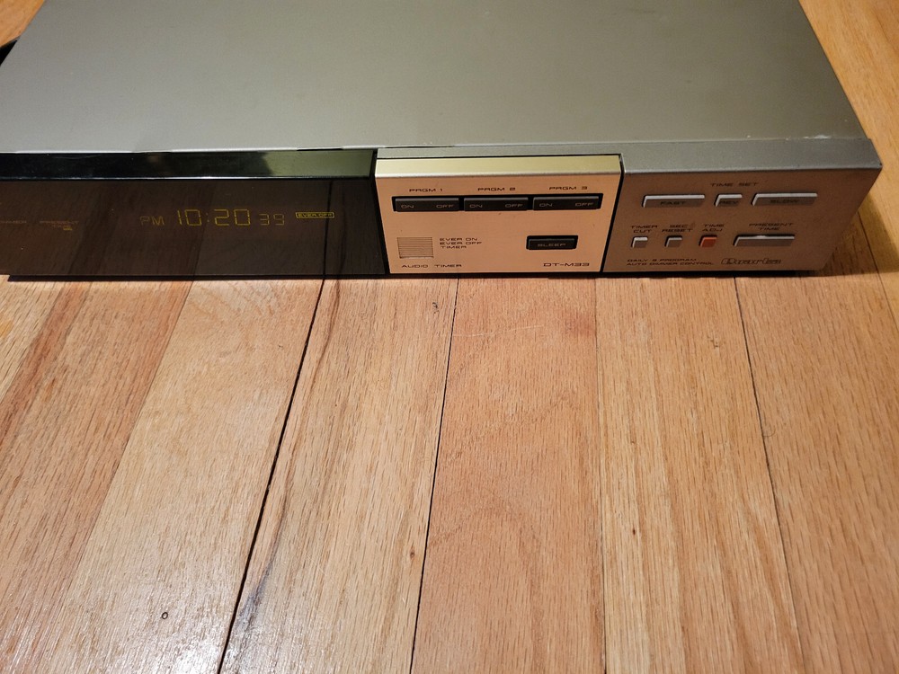 AKAI DT-M33 timer digital quartz clock 3 program settings ez on/off button