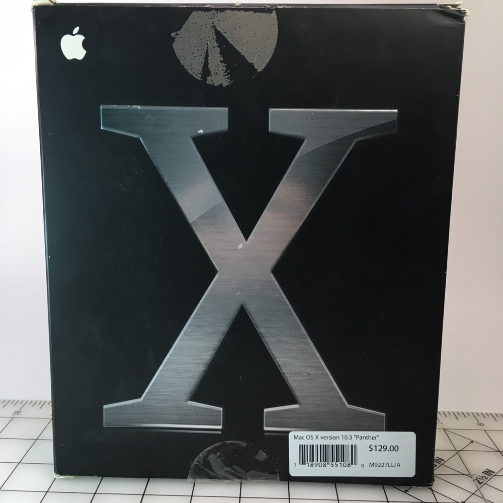 Vtg Apple Macintosh OS X 10.3 Panther Computer Software Mac COMPLETE BOX SET