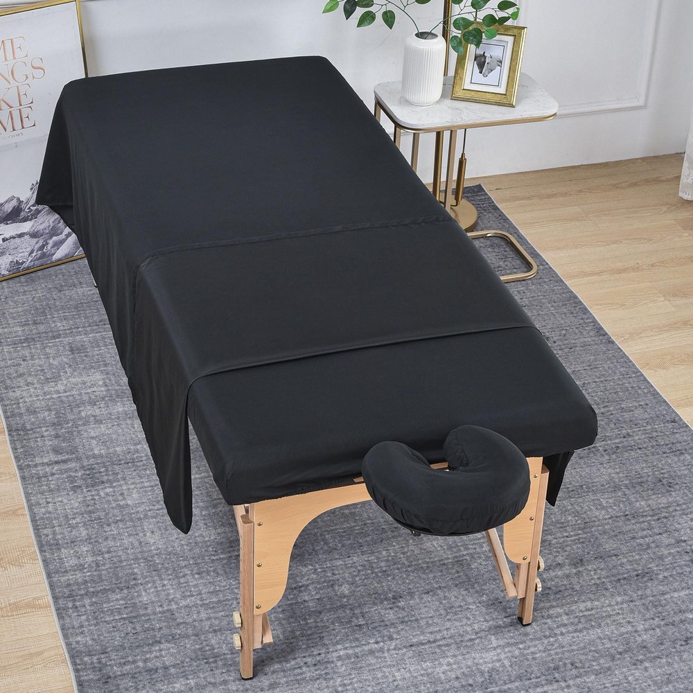 Soft 3 Piece Set Microfiber Massage Sheet Set,for Massage Tables,Includes Mas...