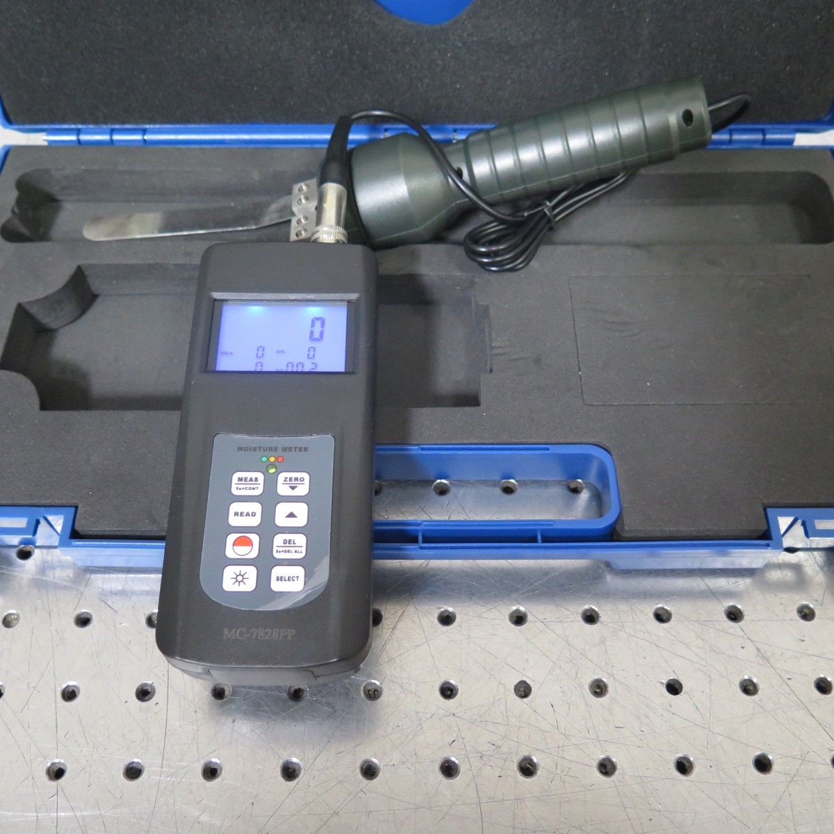 R201516 Moisture Meter MC-7828PP In Case w/ Instructions - Hygrometer