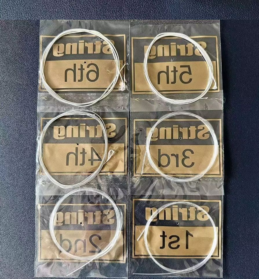 Classical Guitar Strings 028-043 Nylon Core Silver Plated Light 2 Free Picks