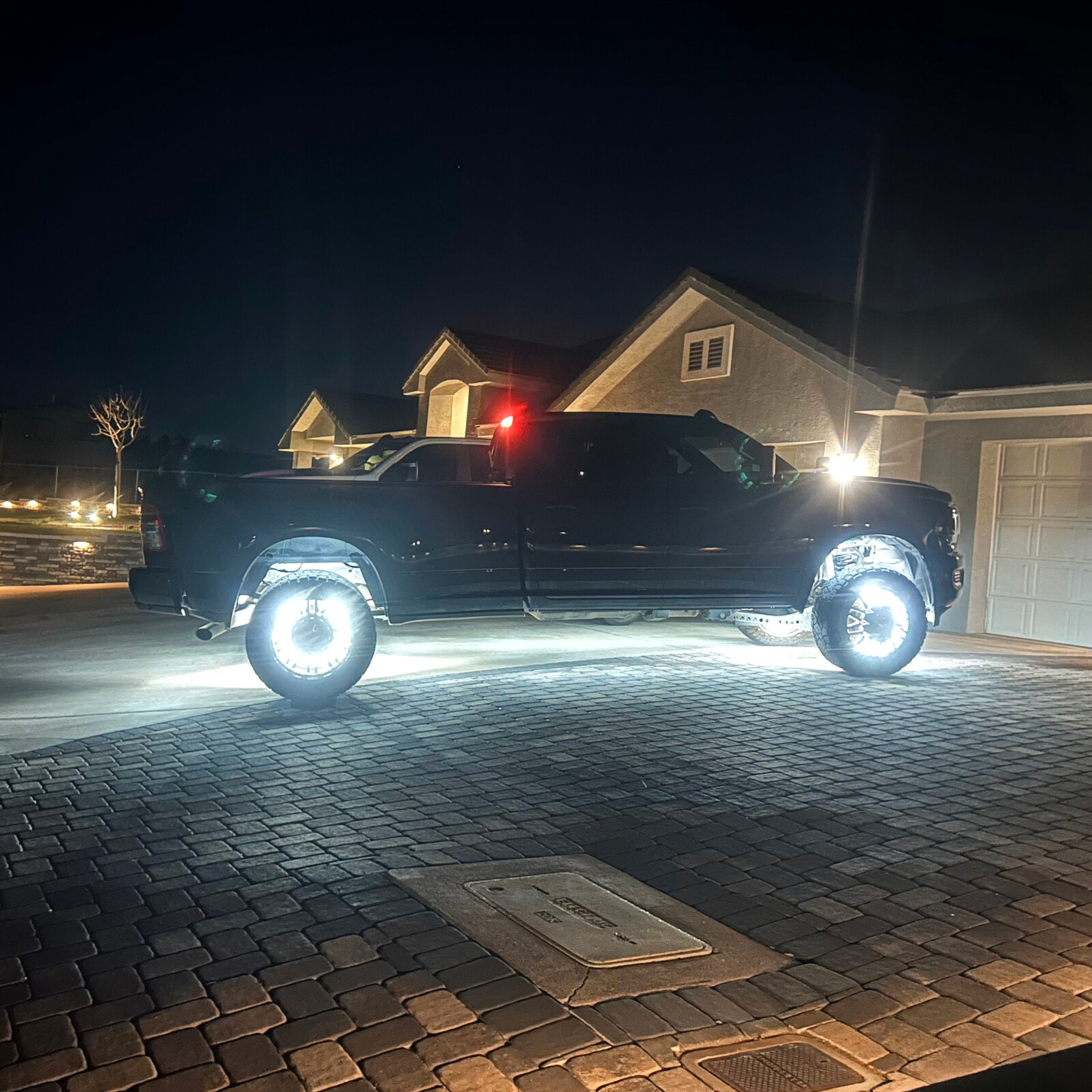 4Pcs 300W 17" Inch 5-Row Pure White LED Wheel Lights Car Rim Lights 6000K Bright