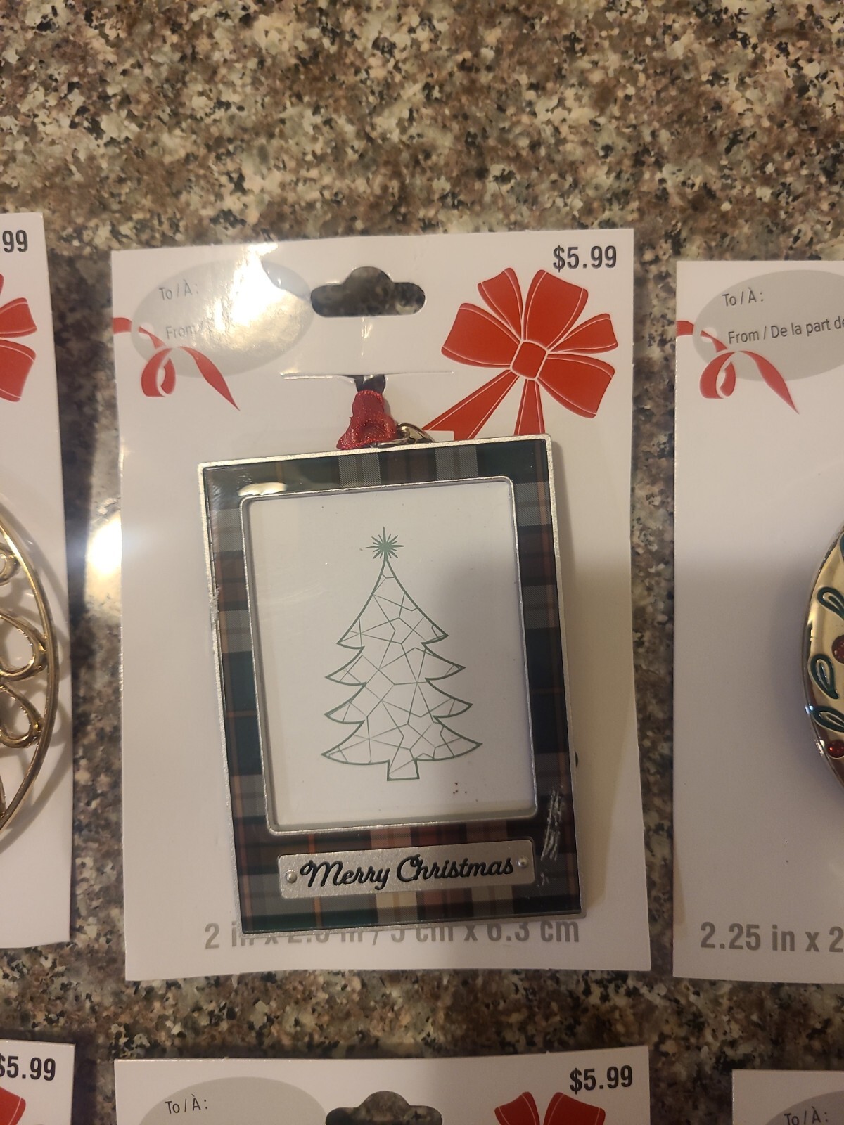 72 Studio Decor Christmas Ornament Picture Frames 6 Different Wholesale Lot