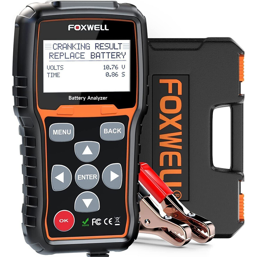 FOXWELL Car 12V Battery Tester 24V Charging Cranking System Analyzer Tool