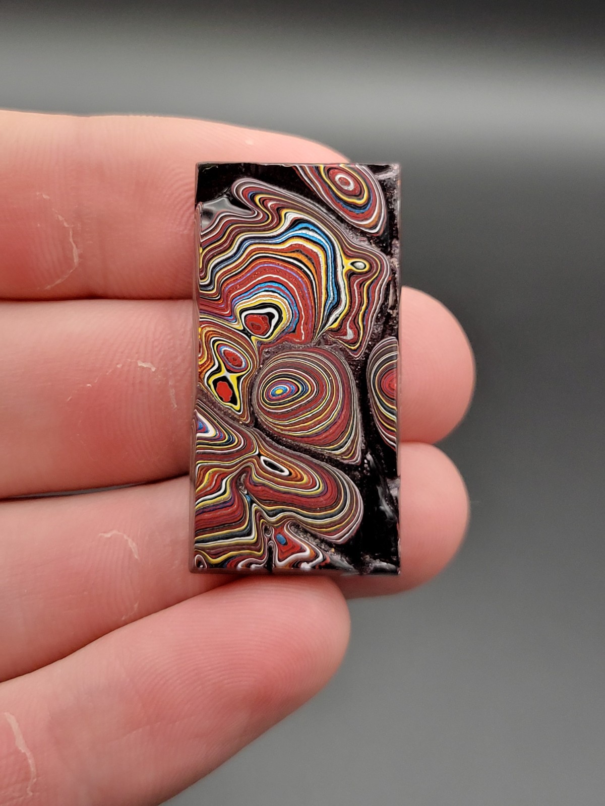 AWESOME VINTAGE(2000-2010) CORVETTE FORDITE DETROIT AGATE CABOCHON